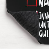 Nice Naughty Innocent bis Proven Guilty Christma Mousepad (Ecke)