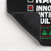 Nice Naughty Innocent bis Proven Guilty Christma Mousepad (Ecke)
