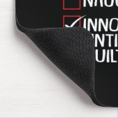 Nice Naughty Innocent bis Proven Guilty Christma Mousepad (Ecke)