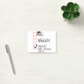 Nice Naughty Innocent bis Proven Guilty Christma Post-it Klebezettel (Büro)