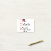 Nice Naughty Innocent bis Proven Guilty Christma Post-it Klebezettel (Auf Schreibtisch)
