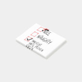 Nice Naughty Innocent bis Proven Guilty Christma Post-it Klebezettel (angewinkelt)
