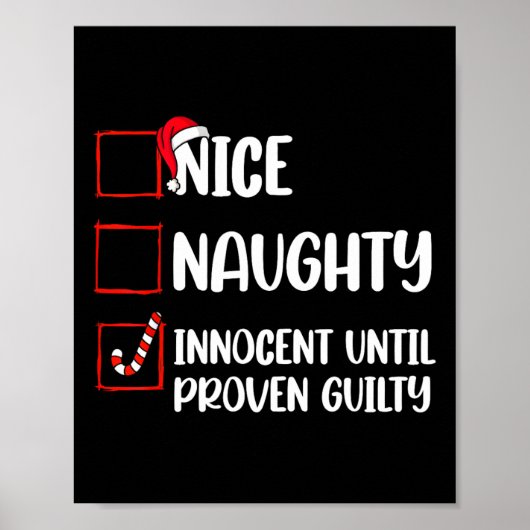 Nice Naughty Innocent bis Proven Guilty Christma Poster (Vorne)