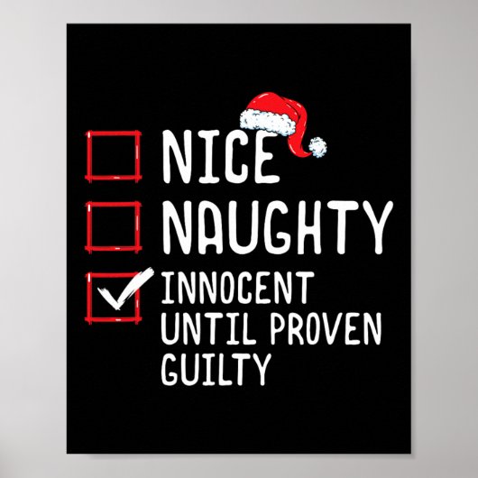 Nice Naughty Innocent bis Proven Guilty Christma Poster (Vorne)