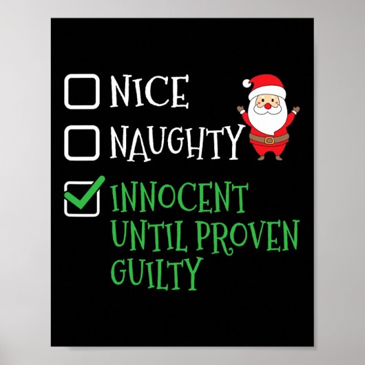 Nice Naughty Innocent bis Proven Guilty Christma Poster (Vorne)