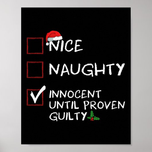 Nice Naughty Innocent bis Proven Guilty Christma Poster (Vorne)