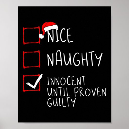 Nice Naughty Innocent bis Proven Guilty Christma Poster (Vorne)