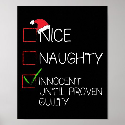 Nice Naughty Innocent bis Proven Guilty Christma Poster (Vorne)