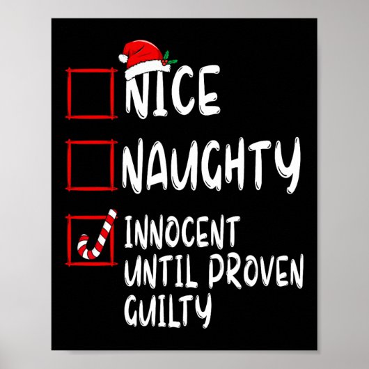 Nice Naughty Innocent bis Proven Guilty Christma Poster (Vorne)