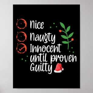 Nice Naughty Innocent bis Proven Guilty Christma Poster