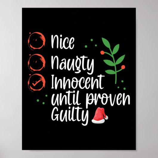 Nice Naughty Innocent bis Proven Guilty Christma Poster (Vorne)