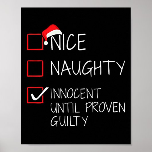 Nice Naughty Innocent bis Proven Guilty Christma Poster (Vorne)