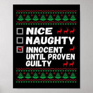 Nice Naughty Innocent bis Proven Guilty Christma Poster