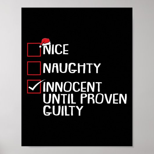 Nice Naughty Innocent bis Proven Guilty Christma Poster (Vorne)
