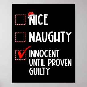 Nice Naughty Innocent bis Proven Guilty Christma Poster