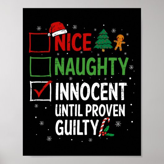 Nice Naughty Innocent bis Proven Guilty Christma Poster (Vorne)