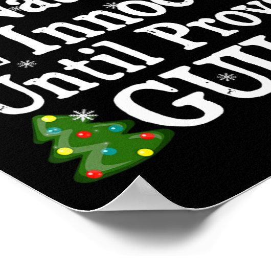 Nice Naughty Innocent bis Proven Guilty Christma Poster (Ecke)