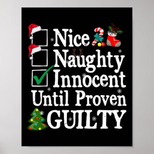 Nice Naughty Innocent bis Proven Guilty Christma Poster