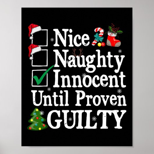 Nice Naughty Innocent bis Proven Guilty Christma Poster (Vorne)