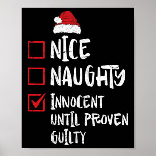 Nice Naughty Innocent bis Proven Guilty Christma Poster