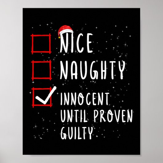 Nice Naughty Innocent bis Proven Guilty Christma Poster (Vorne)