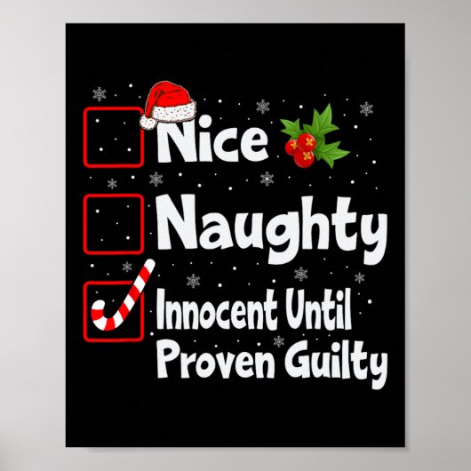 Nice Naughty Innocent bis Proven Guilty Christma Poster (Vorne)