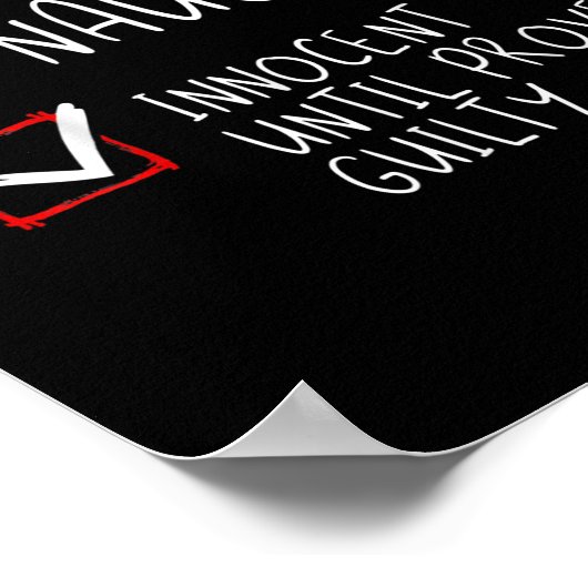 Nice Naughty Innocent bis Proven Guilty Christma Poster (Ecke)