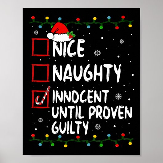 Nice Naughty Innocent bis Proven Guilty Christma Poster (Vorne)