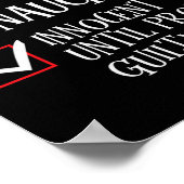 Nice Naughty Innocent bis Proven Guilty Christma Poster (Ecke)