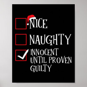 Nice Naughty Innocent bis Proven Guilty Christma Poster