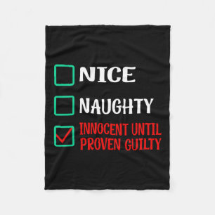 Nice Naughty Innocent bis Proven Guilty Funny Ch Fleecedecke
