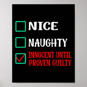Nice Naughty Innocent bis Proven Guilty Funny Ch Poster