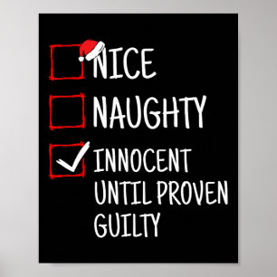 Nice Naughty Innocent bis Proven Guilty Funny Ch Poster