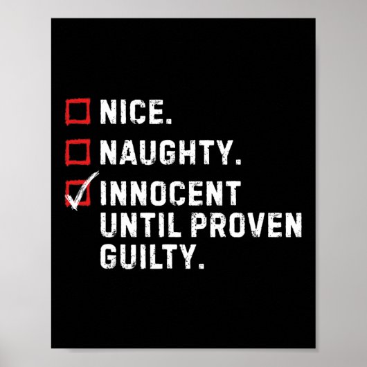 Nice Naughty Innocent bis Proven Guilty Funny Xm Poster (Vorne)