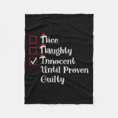 Nice Naughty Innocent bis Proven Guilty Niedlich C Fleecedecke (Vorderseite)