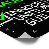 Nice Naughty Innocent Until Proven Guilty Christma Poster (Ecke)