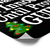 Nice Naughty Innocent Until Proven Guilty Christma Poster (Ecke)