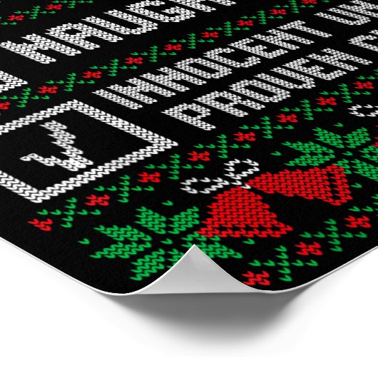 Nice Naughty Innocent Until Proven Guilty Christma Poster (Ecke)