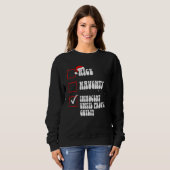 Nice Naughty Innocent Until Proven Guilty Christma Sweatshirt (Vorne ganz)