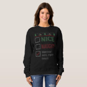 Nice Naughty Innocent Until Proven Guilty Christma Sweatshirt (Vorne ganz)