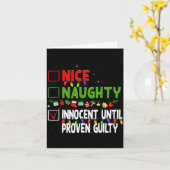 Nice Naughty Innocent Until Proven Guilty Family C Karte (Gelbe Blume)