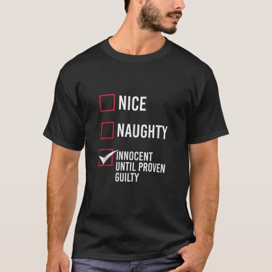Nice Naughty Innocent Until Proven Guilty Tank Top (Vorderseite)