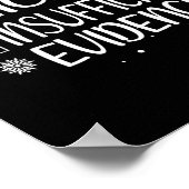 Nice Naughty Insufficient Evidence Christmas Famil Poster (Ecke)