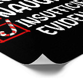 Nice Naughty Insufficient Evidence Christmas List  Poster (Ecke)