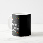 Nice Naughty Insufficient Evidence Christmas Santa Kaffeetasse (Vorderseite Links)