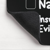 Nice Naughty Insufficient Evidence Christmas Santa Mousepad (Ecke)