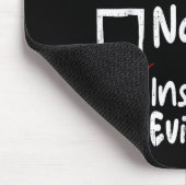 Nice Naughty Insufficient Evidence Funny Christmas Mousepad (Ecke)