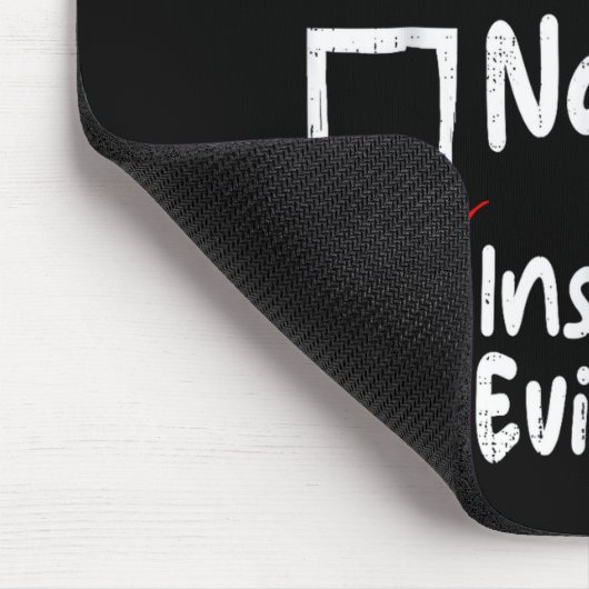 Nice Naughty Insufficient Evidence Funny Christmas Mousepad (Ecke)
