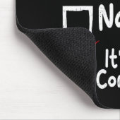 Nice Naughty It's Complicated Funny Christmas List Mousepad (Ecke)