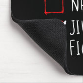 Nice Naughty Jiu Jitsu Fighter List Weihnachtsmann Mousepad (Ecke)